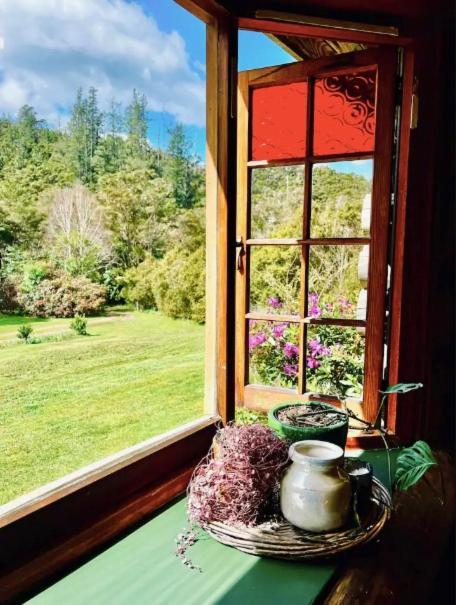 Coromandel Secluded Log Cabin Retreat Hikuai Exterior photo